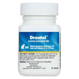Drontal Dewormer Tablets for Cats and Kittens Elanco Animal Health
